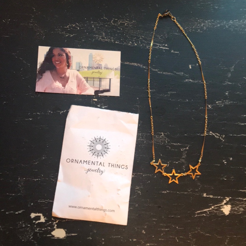 Ornamental Things Gold Star Necklace